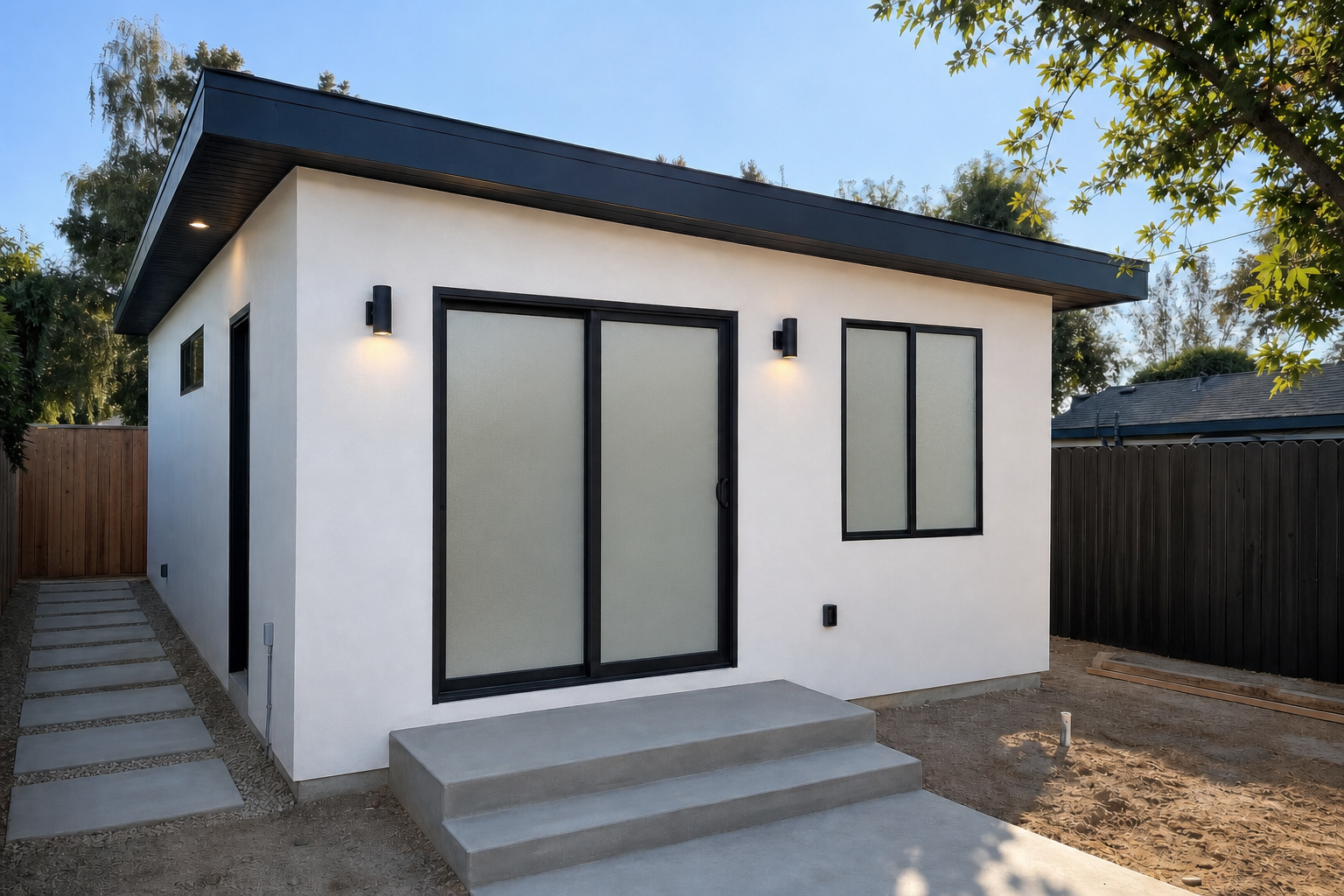 Modern detached ADU build