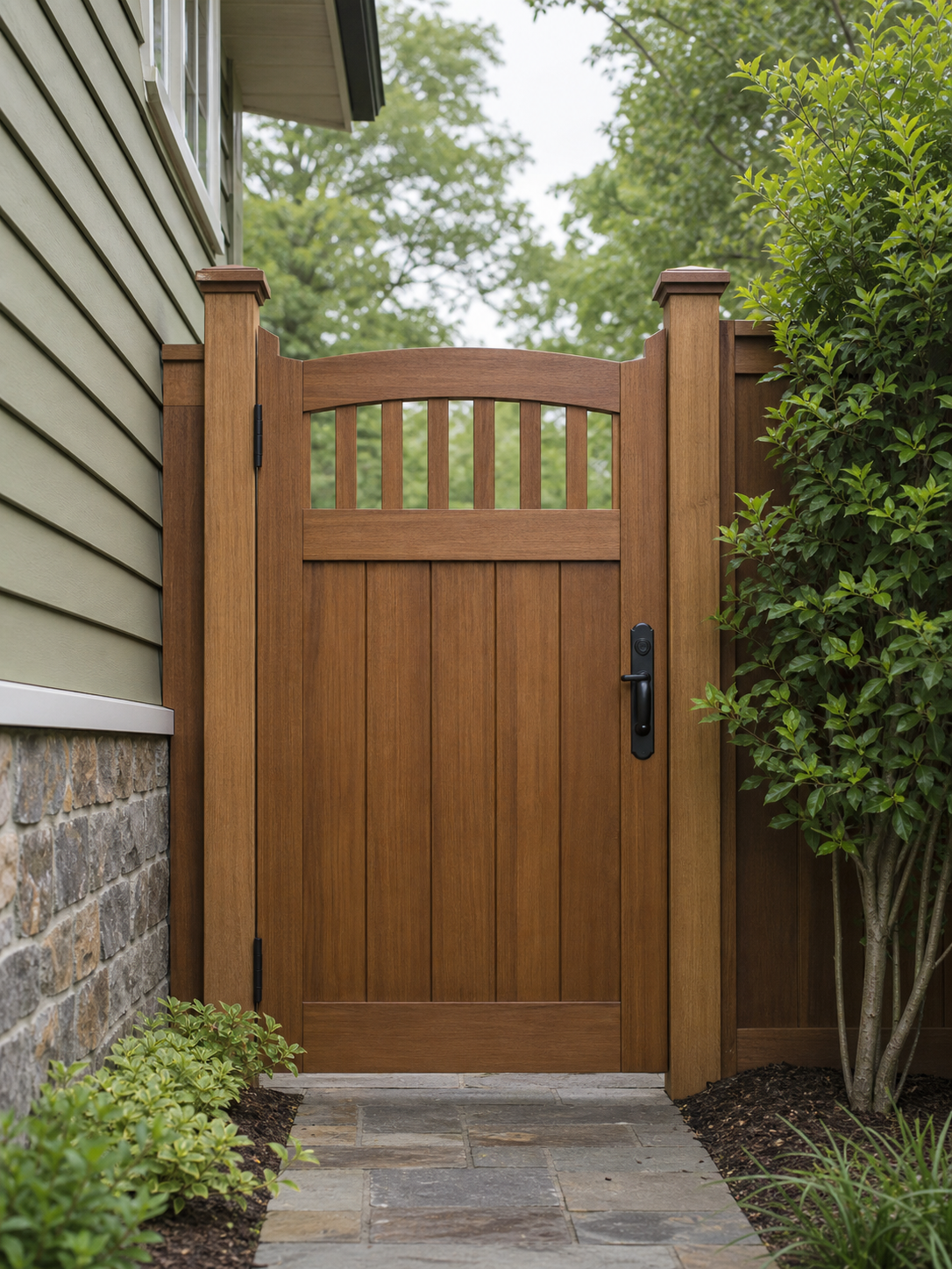 Craftsman wood gate