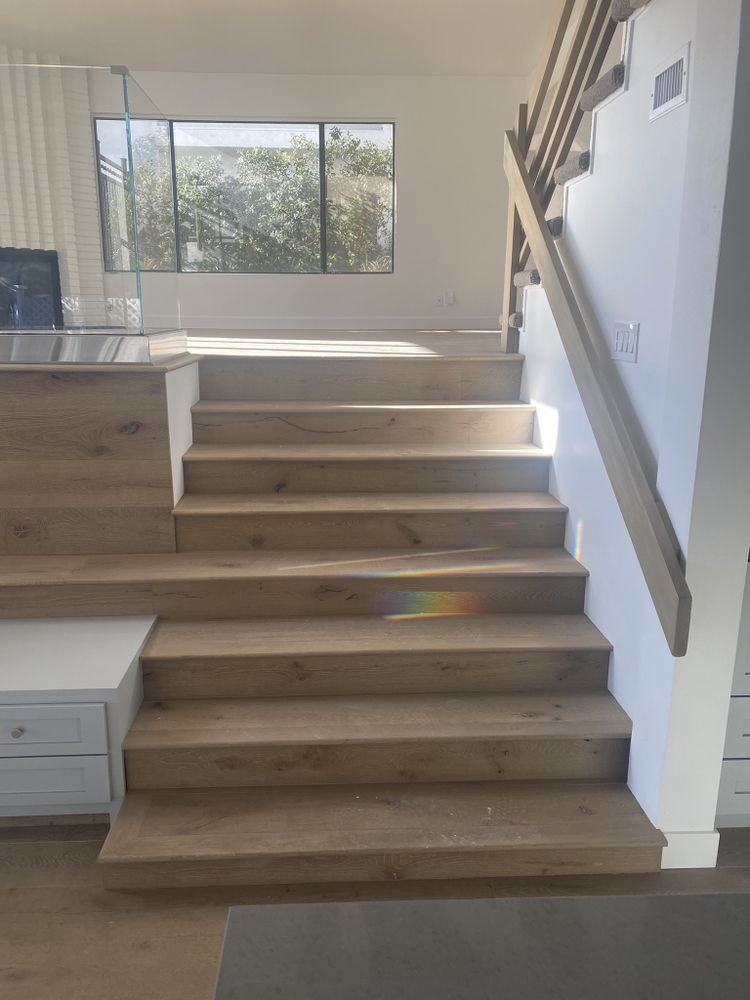 Stair installation as part of home addition